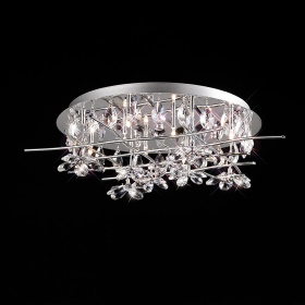 Aviance Crystal Ceiling Lights Diyas Flush Crystal Fittings